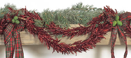 New Mexico Chili Ristra and Wreaths decorative and edible 8" long. 